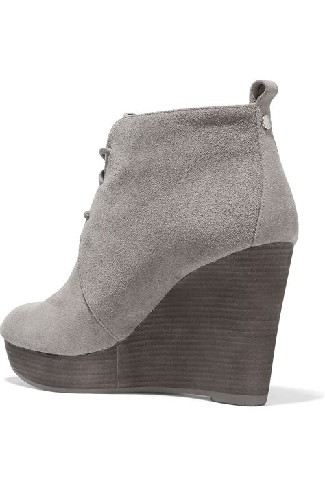 michael kors grey ankle boots